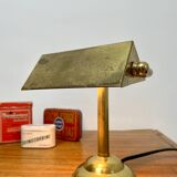 Antique brass notary lamp