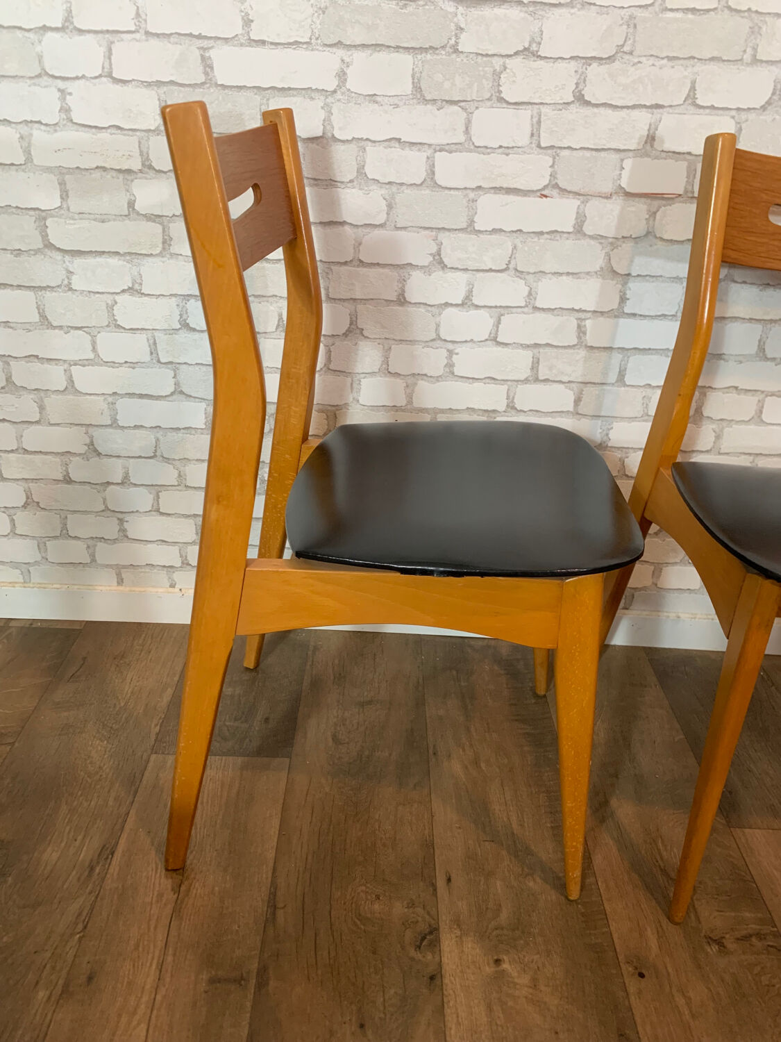 4 vintage Scandinavian style chairs