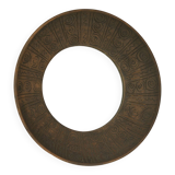 Miroir mural vintage unique, miroir décoratif en céramique fait main, Yougoslavie, années 70