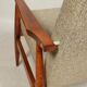 Scandinavian armchair and footrest granola beige concluded by H.Lis 300-190