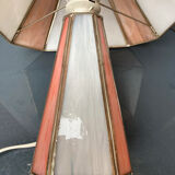 Lampe de table en pâte de verre opalescente et cloisonnée
