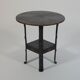 Antique Viennese side table handcrafted in wrought iron.
