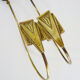 Pair of vintage art deco bronze curtains, years 30