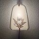 Vintage applique with 1980 glass lampshade