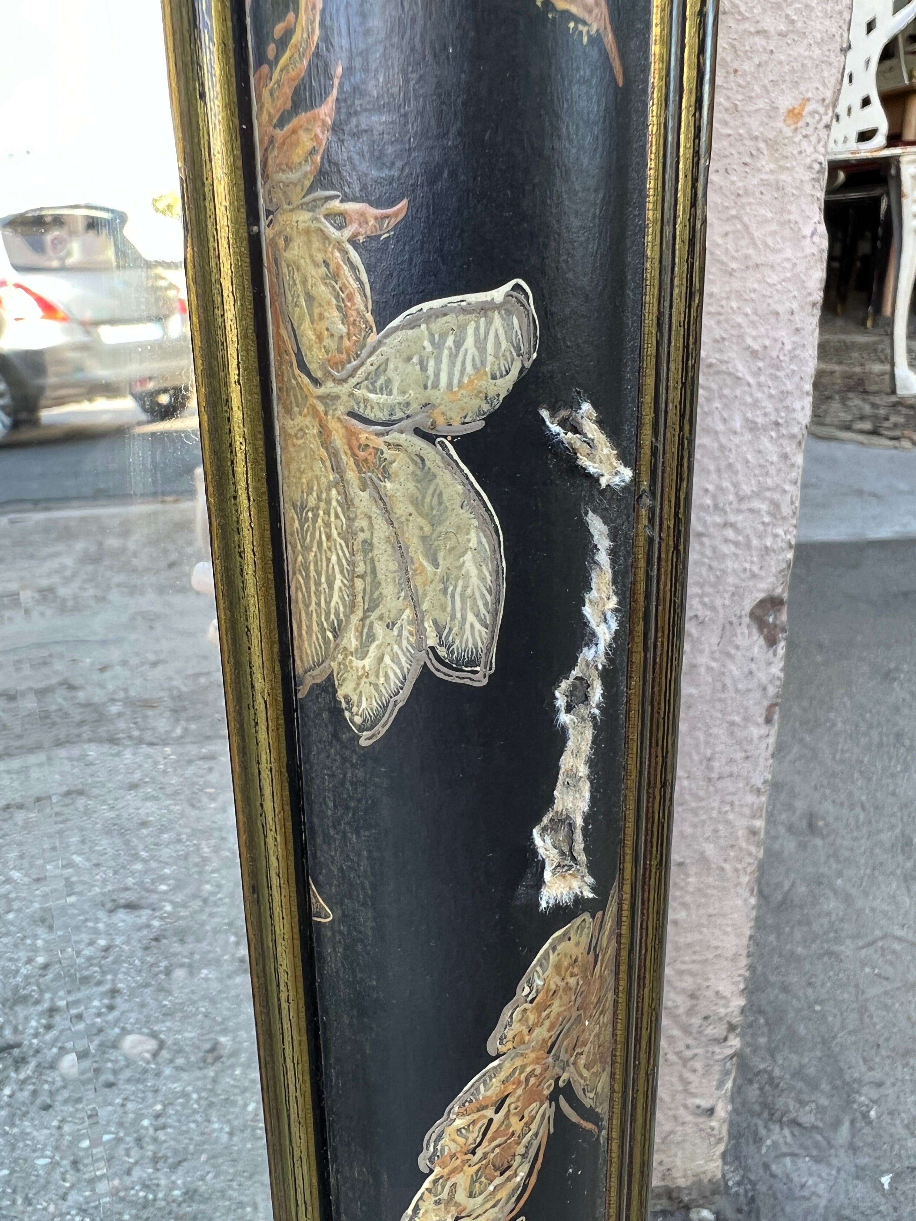 Beveled mirror empire mahogany