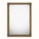 Rectangular copper mirror in Arts & Crafts style