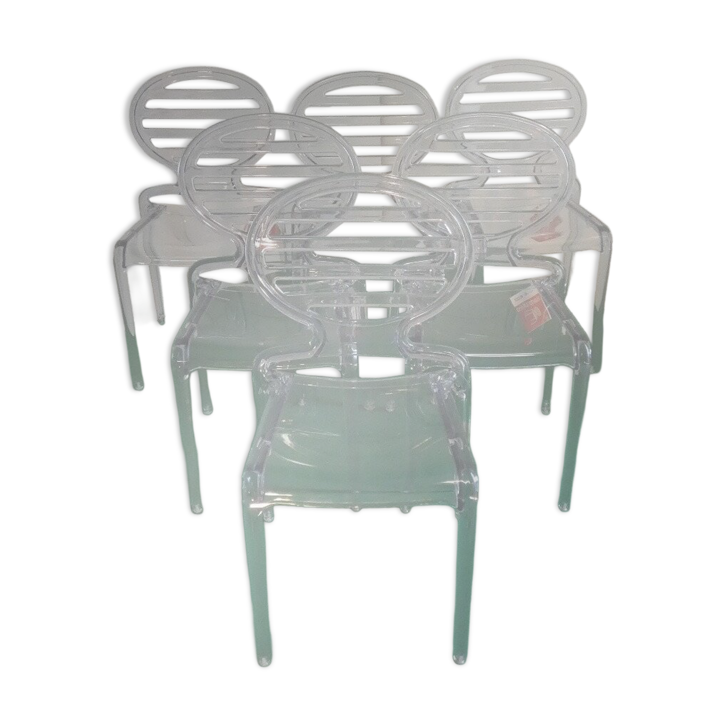 Set of 6 Cocca Chairs by L. Battaglia for Scab, 2014