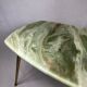 Vintage coffee table legs compass & wooden top marble effect 1970/1980
