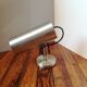 Cylindrical and adjustable wall spotlight in brushed stainless steel, 1970s