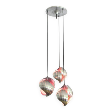 Suspension vintage Space Age de Lyfa, années 1970