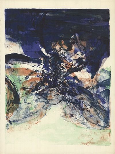 Zao Wou-Ki ( 1920 - 2013 ) Tribute to San Lazzaro, 1975