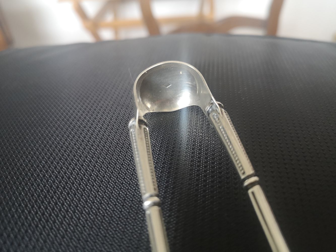 Sterling silver sugar tongs 19th century