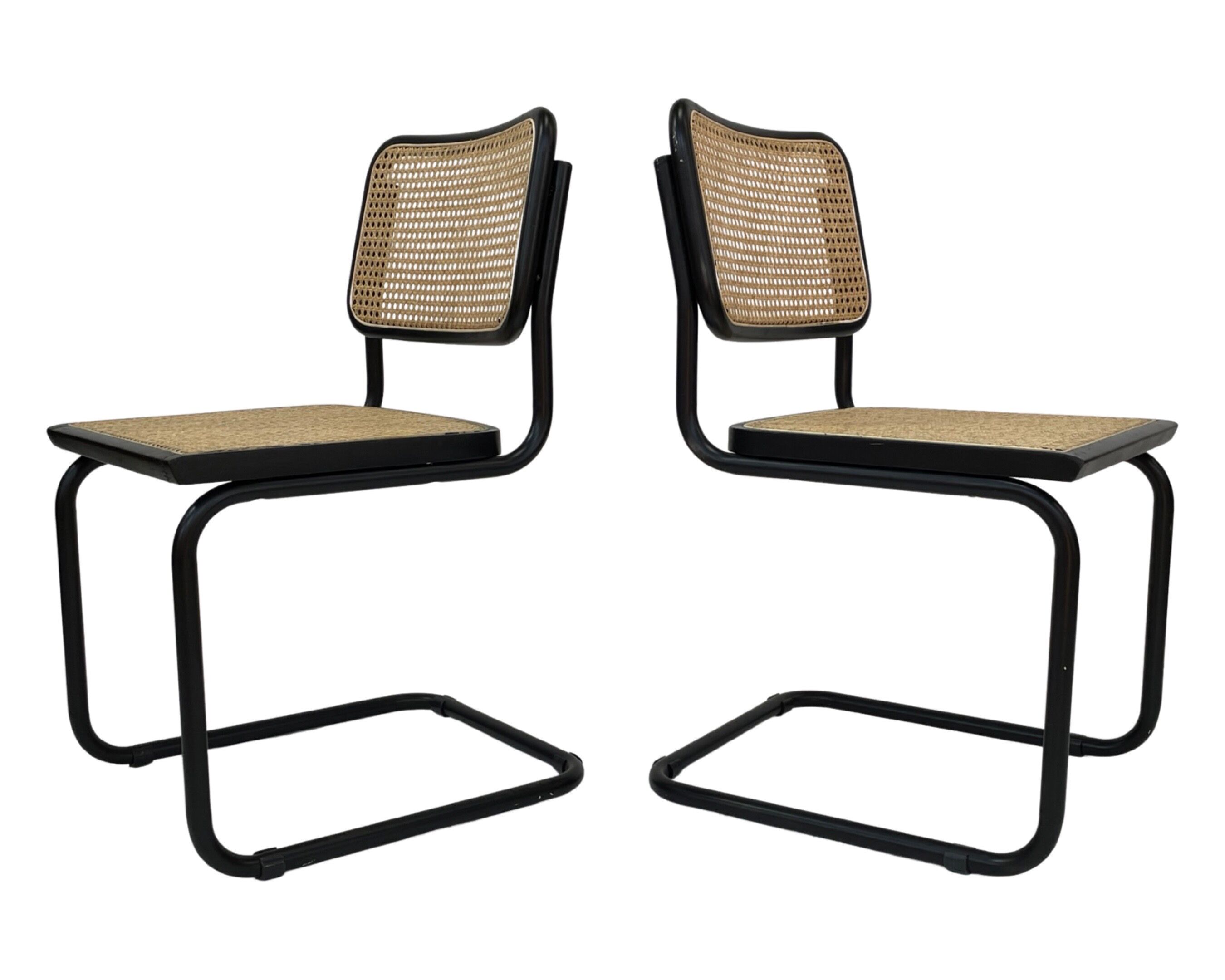 Cesca design chair b32 model in black set of four