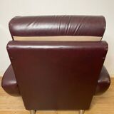 Vintage lounge chair in imitation leather from the 70s