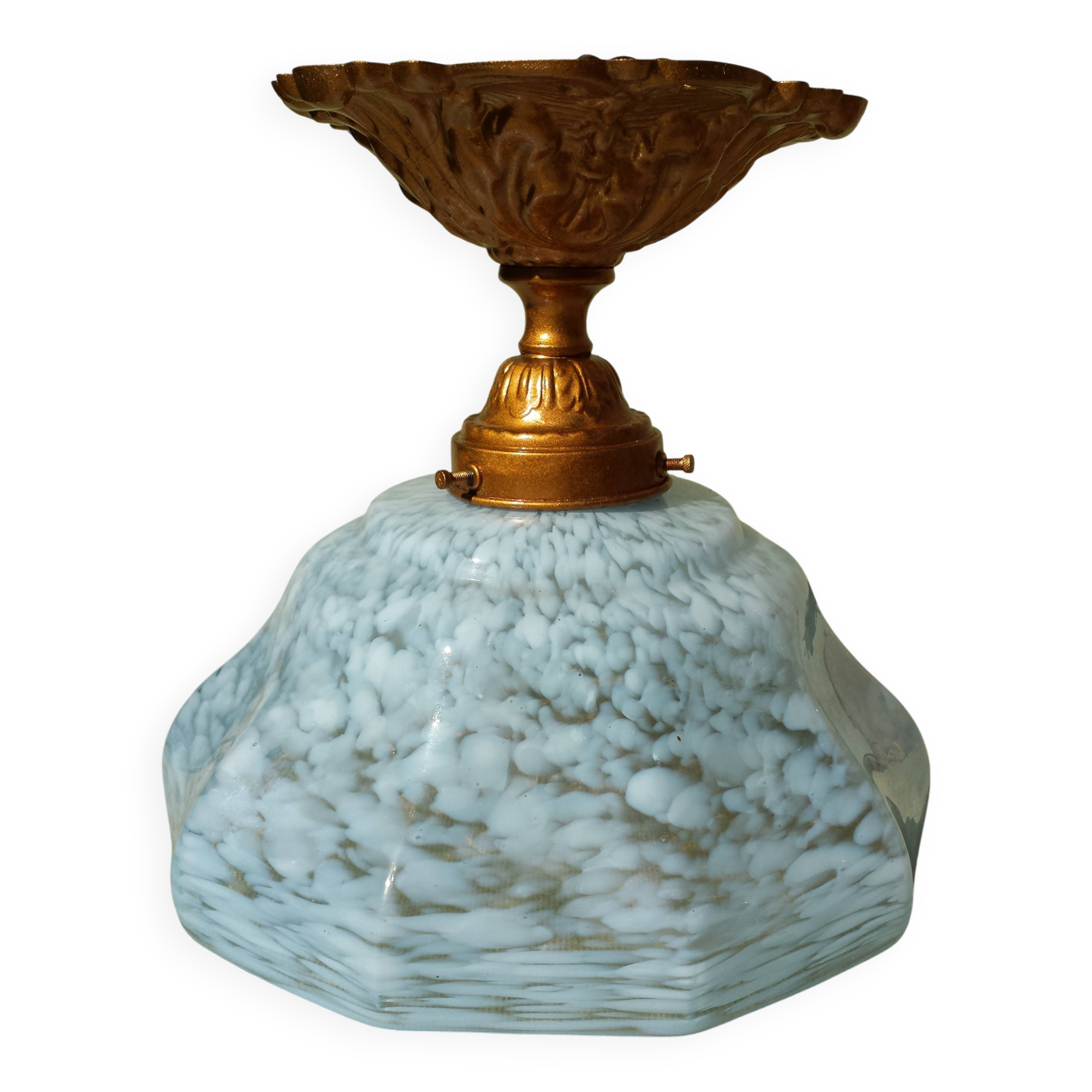 Antique Lamp Light Fixture Ceiling Light Clichy Glass