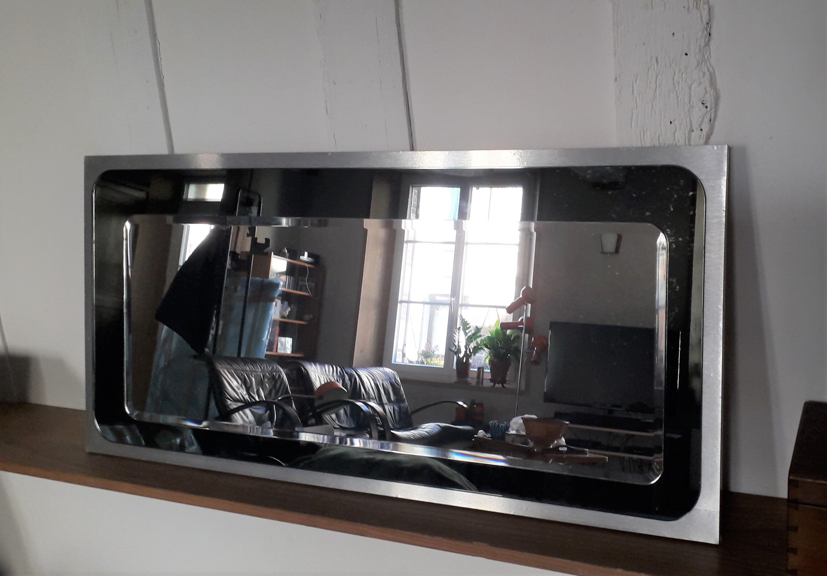 70s two-tone mirror - 97x46cm