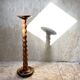 Walnut base column
