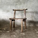 Grande chaise ou fauteuil en teck ancien H84 L60