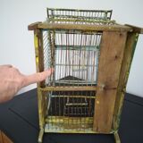 Old wooden birdcage