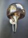 Chrome metal wall light with smoked glass from the 1980s.