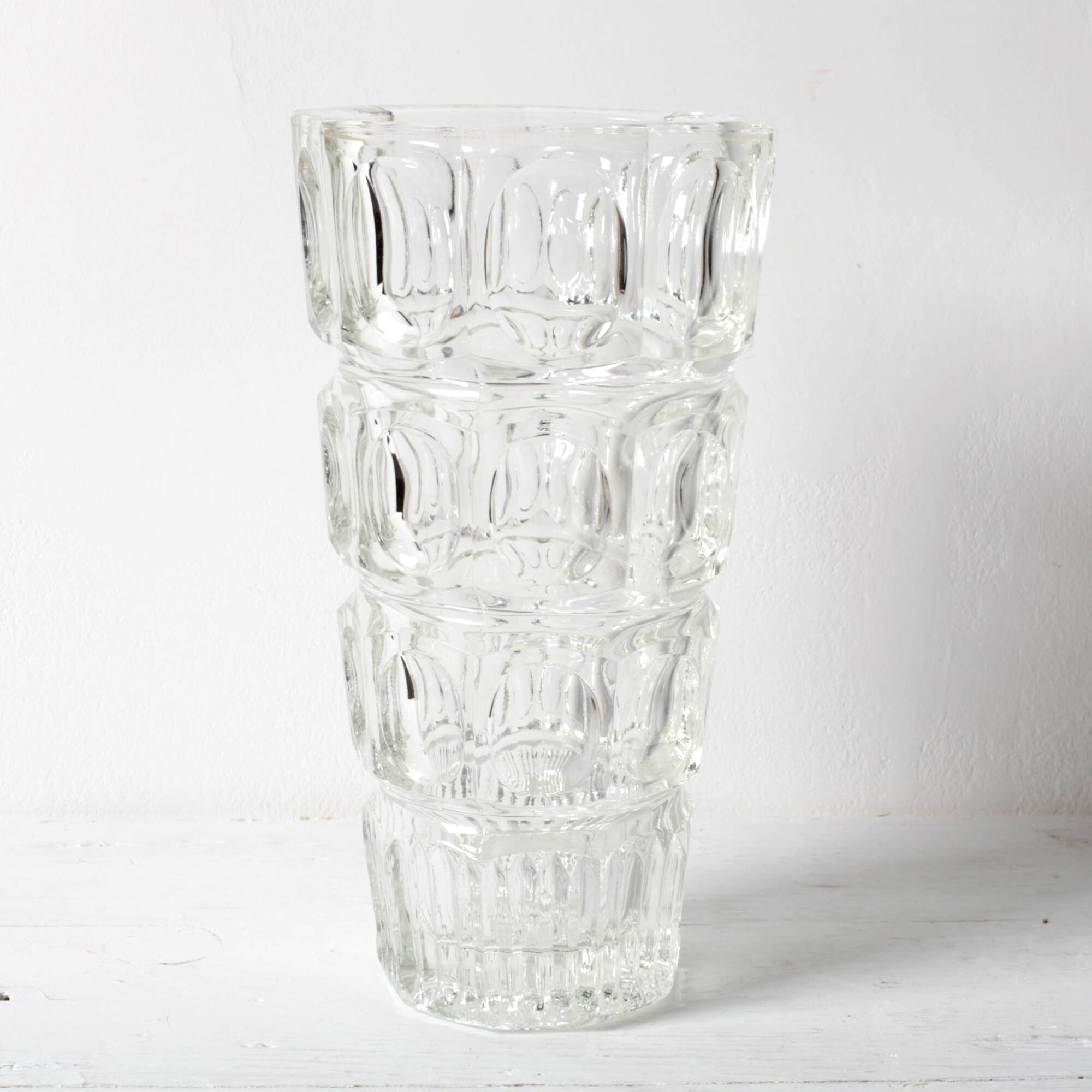 Thousand Eyes Glass Vase By Josef Hoffmann / Moser / Czech Republic / 1930s