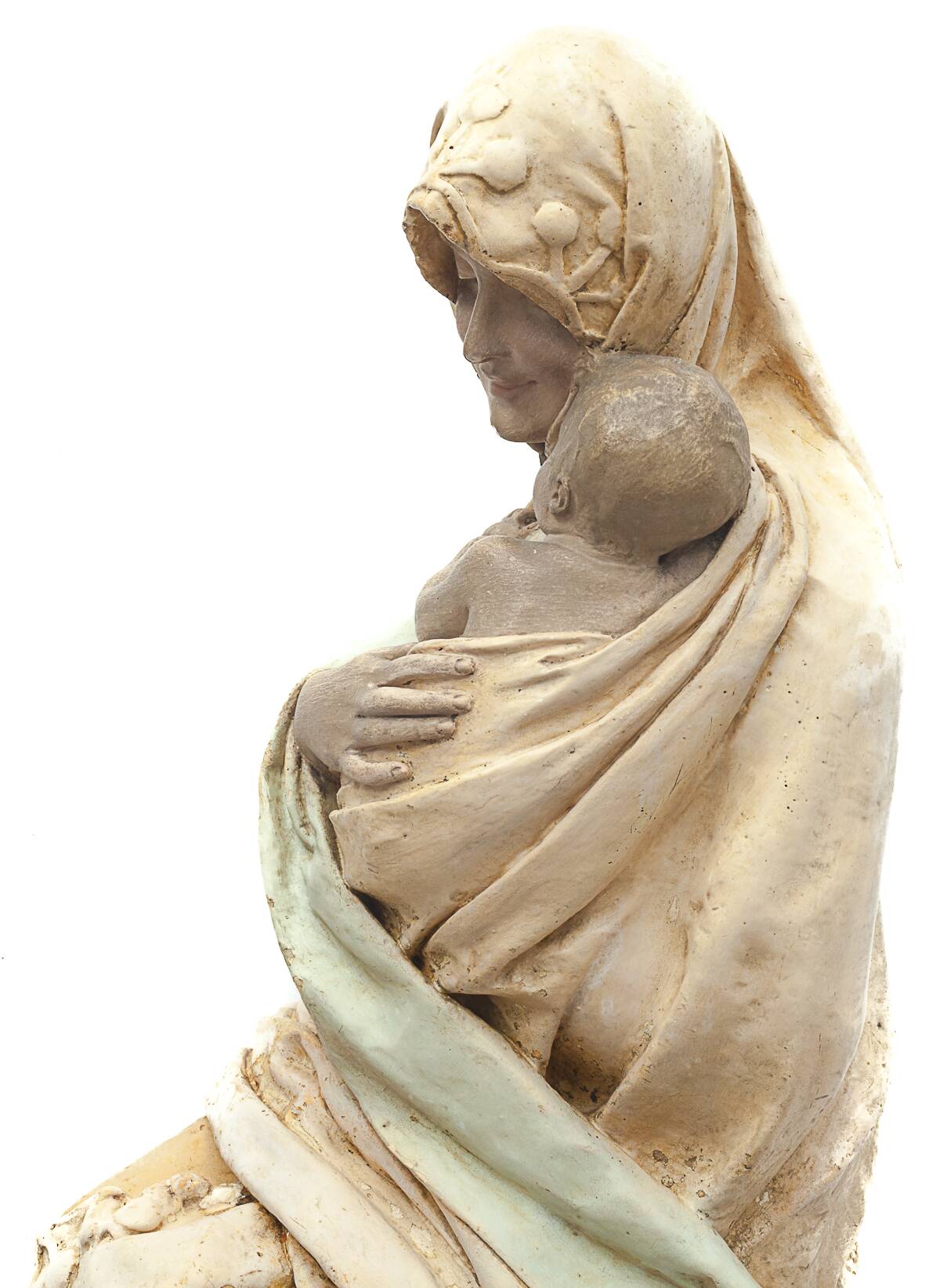 "Vierge à l'enfant" par A. Maeterlinck-Lefebvre