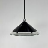 Suspension halogène postmoderne italienne, années 1980