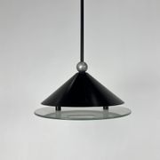Suspension halogène postmoderne italienne, années 1980