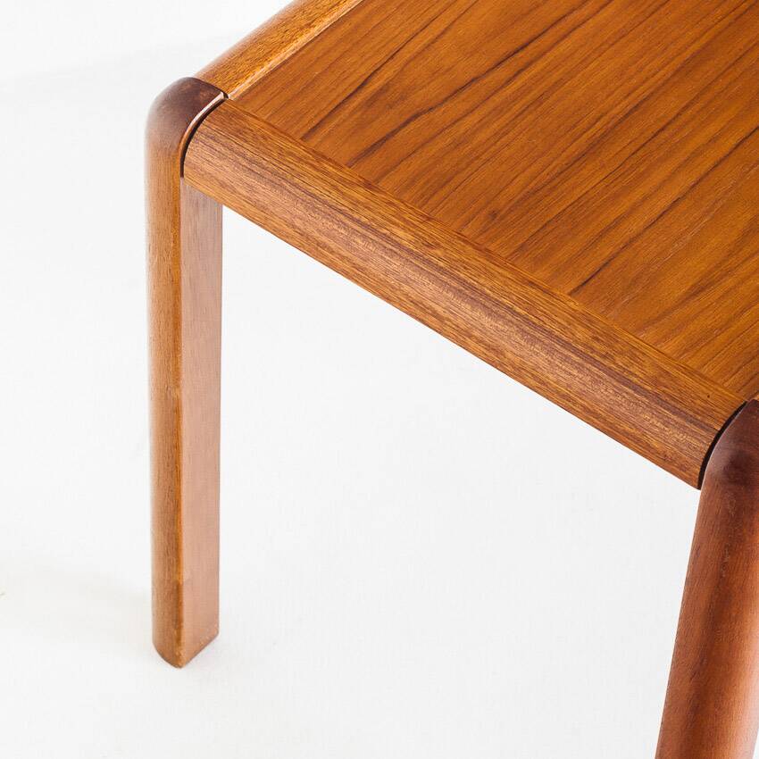 Small vintage teak side table. France, 1960s