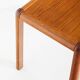 Small vintage teak side table. France, 1960s