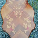Coffee table with marquetry top