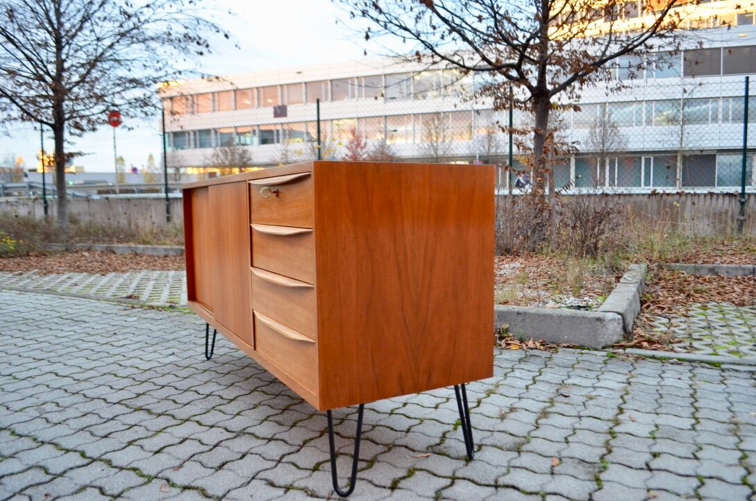 German Mid-Century Walnut Sideboard from A.M.T.