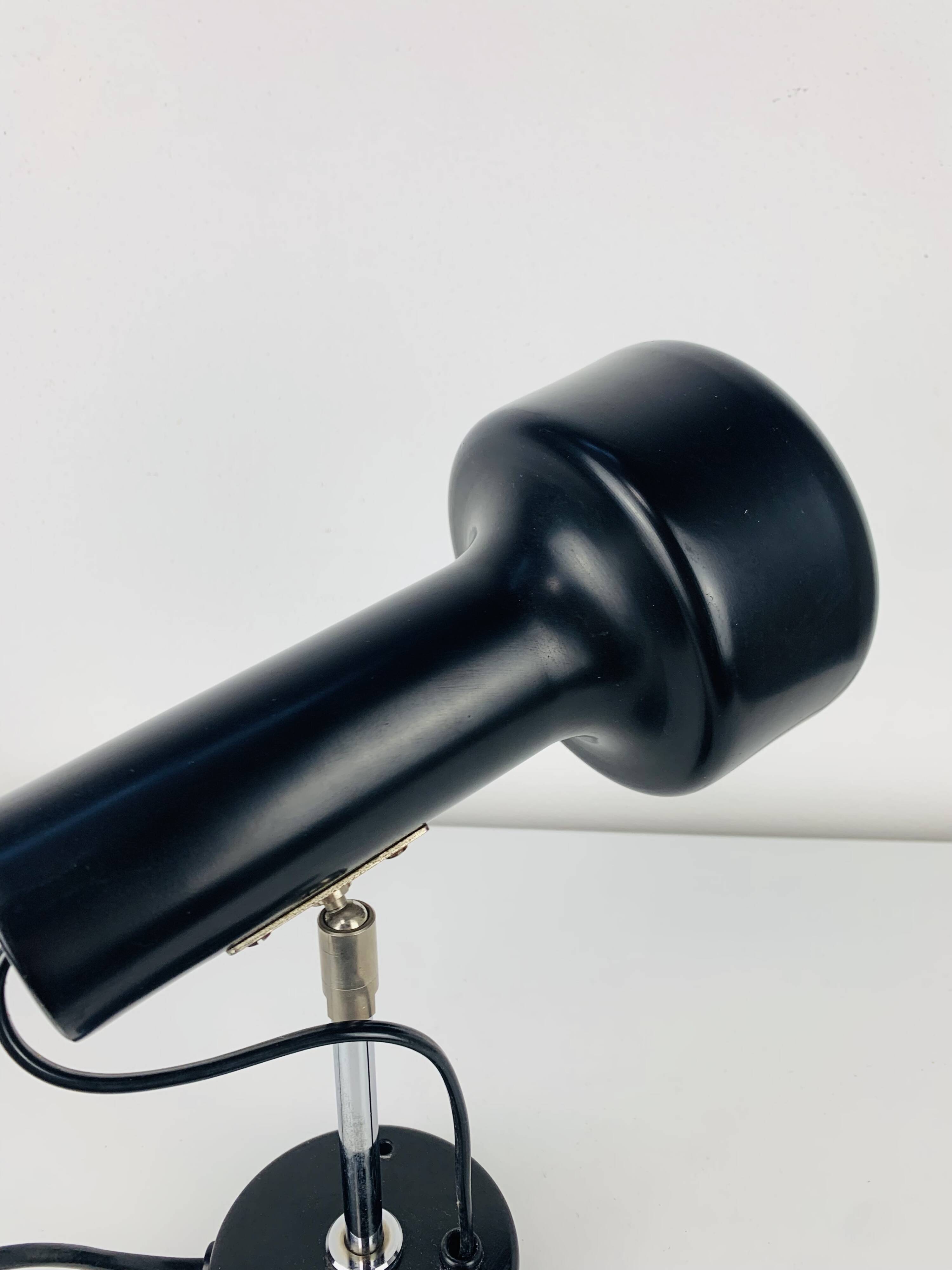 Black spot wall light from the 1960s, vintage.