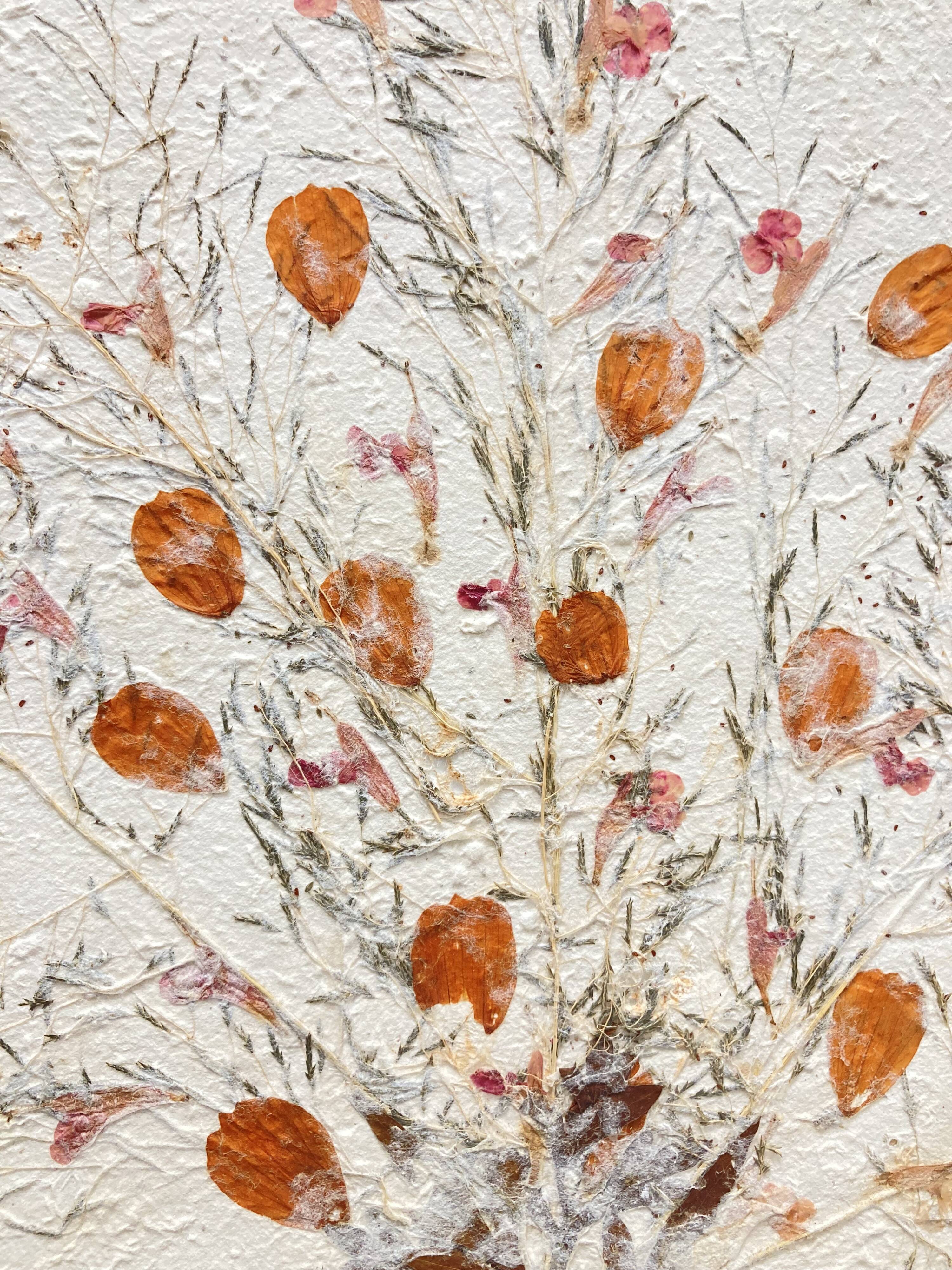 Vintage dried flower board