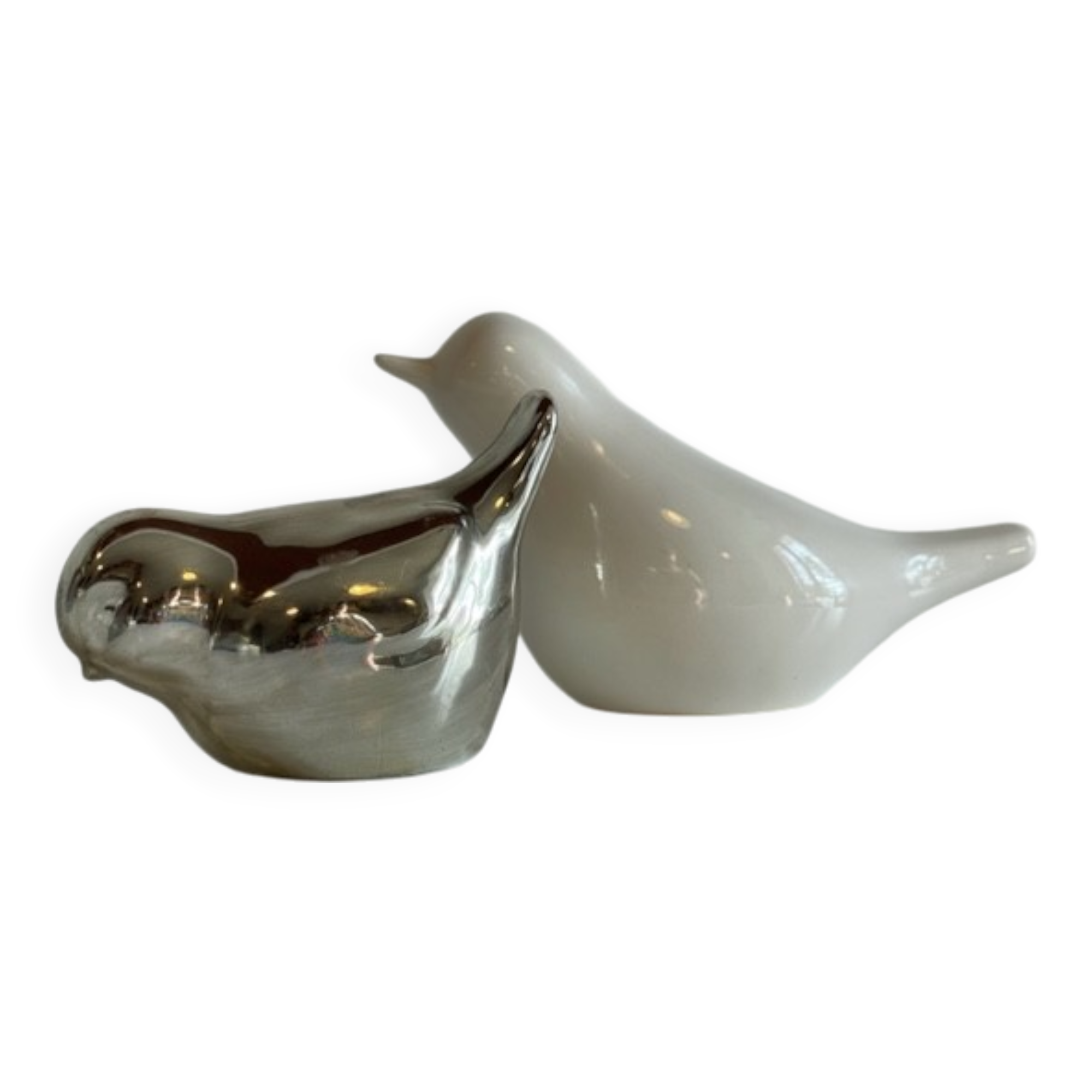 Pair of ceramic birds from the 90s