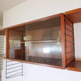 Modular String shelving system Nisse shelf Teak wall shelf 60s