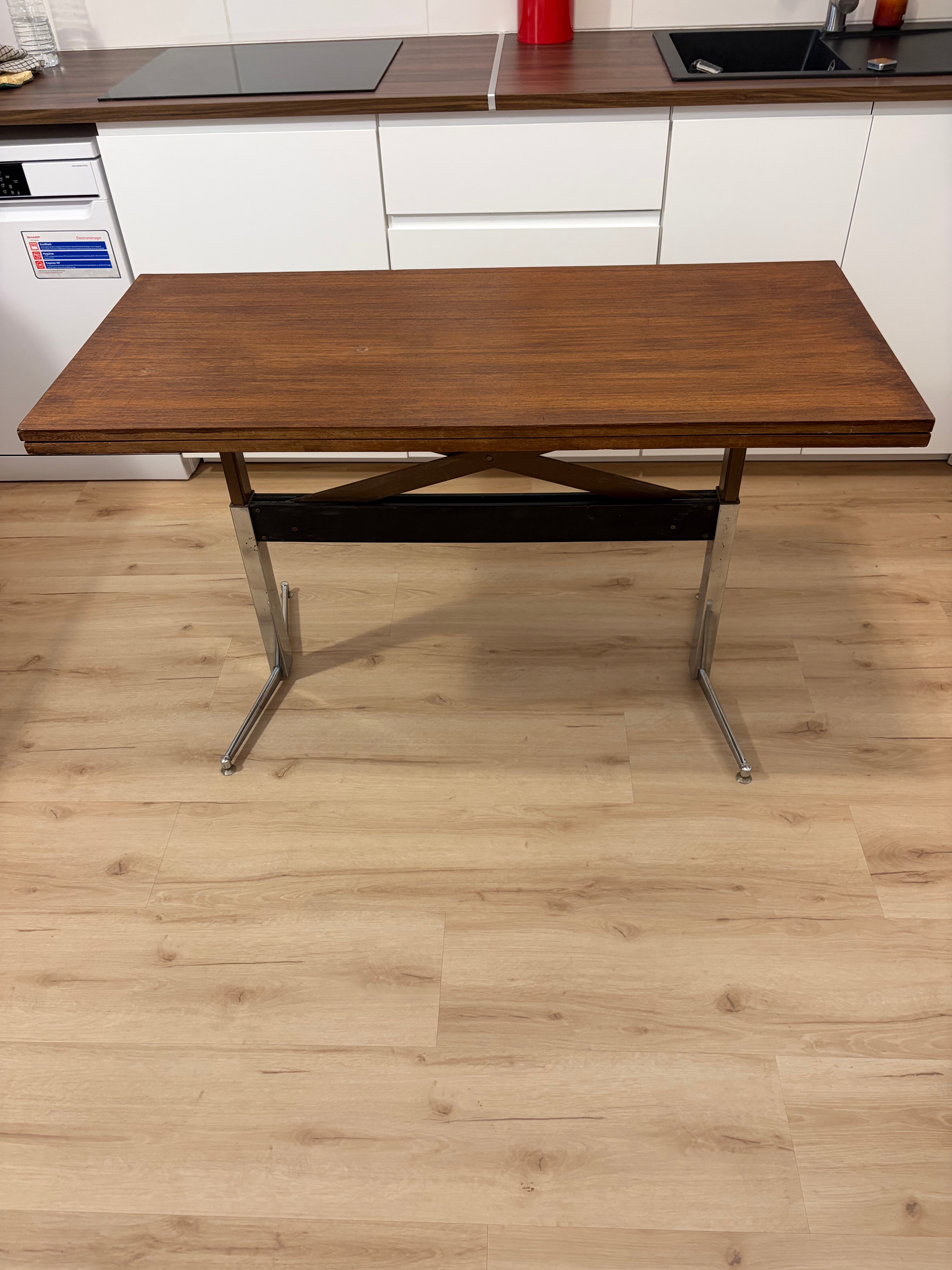 Vintage 1960s modular teak Scandinavian table