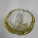 Vintage vase of thick glass Daum Nancy