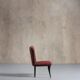 Elegant Gucci fabric upholstered chair, Italy, 1950s