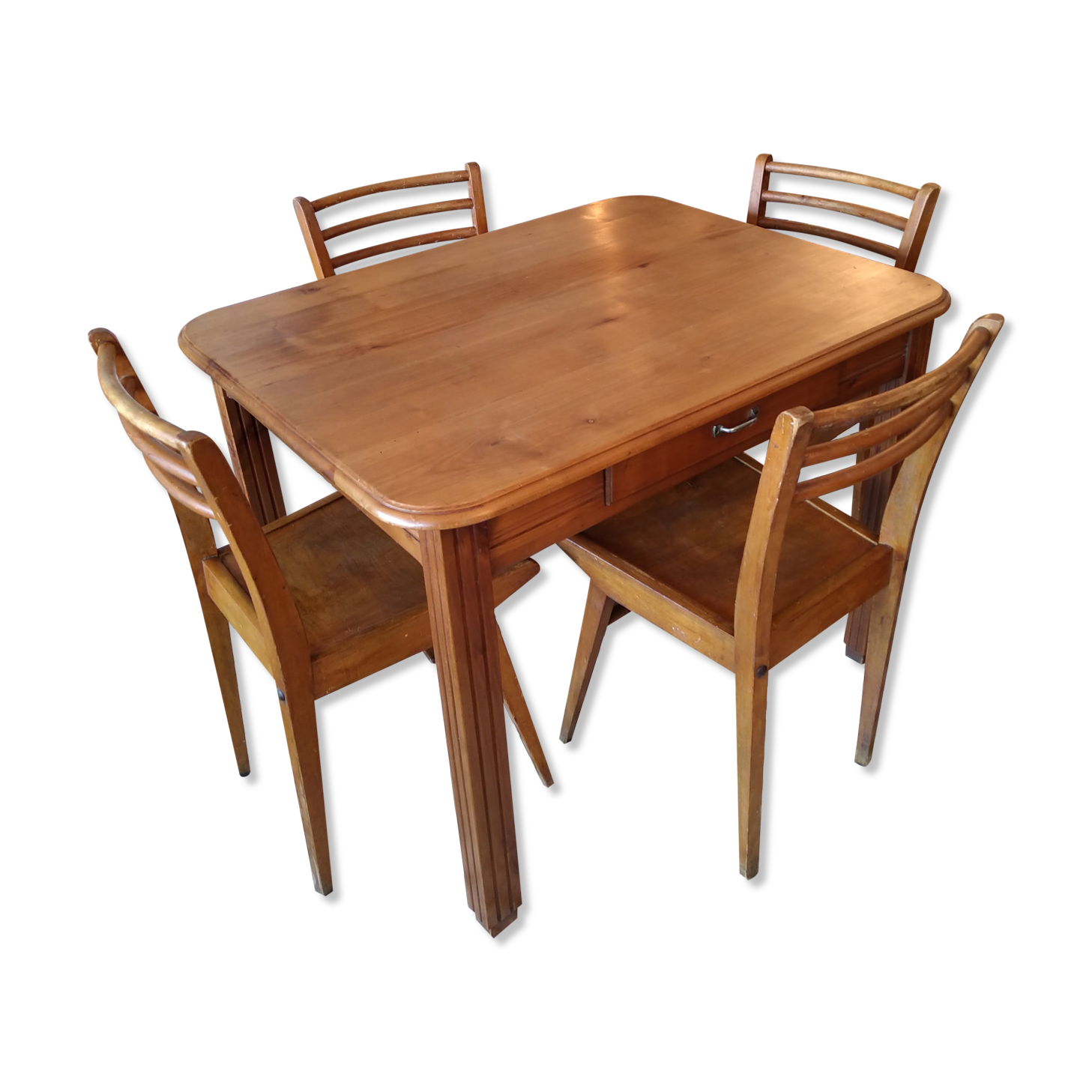 Kitchen table and four bistro chairs