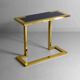 Rare console Nucci Valsecchi en bronze et granit bleu, Italie années 1970