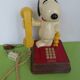 Landline Phone Snoopy & Woodstock Peanuts Vintage Rotating Head 80s