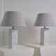 Pair of marble lamps by Maison Barbier 1960