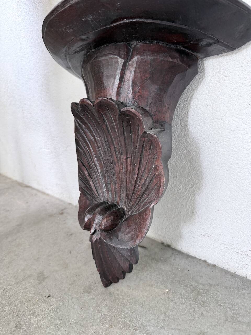 Pair of carved Italian wall consoles