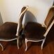 A pair of Louis XV style armchairs in wood and velvet fabrics