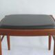 Ottoman - Stool, Teak - Artificial Leather, H.W. Klein for Bramin, Denmark - 1960s