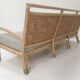3-seater rattan and canning sofa