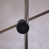 Black vintage IKEA adjustable floor reading lamp - Stilnovo inspired design from the 1980s.