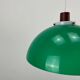 Suspension champignon verte par Uno & Östen Kristiansson pour LUXUS, Suède 1960