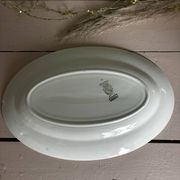 Ancien plat de service ovale faïence Sarreguemines Alesia